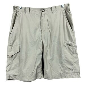 Columbia Omni Shade‎ Cargo Lined Fishing Hiking Shorts Mens Size 32 Outdoors Tan
